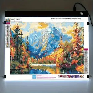 LED Painting Board, 1 Count USB Charging 3-level Dimming Painting Board, Art Supplies for Diamond Art Painting Sketching Anime Painting