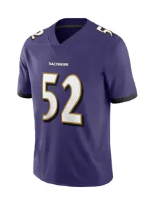 Embroidered Letter Number 52 Loose Fit Sports Top, Casual Training Shirt for Fitness & Rugby, Comfortable Gym Wear