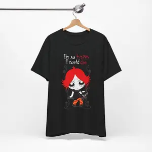 Goth Cartoon Vintage shirt - Unisex Ruby Gloom Tee - 2000's Hot Topic shirt - I'm so Happy I Could Die tee