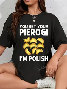 100% Cotton Cool Pierogi For Men Women Polish Food Dumpling Squad Poland T-Shirt