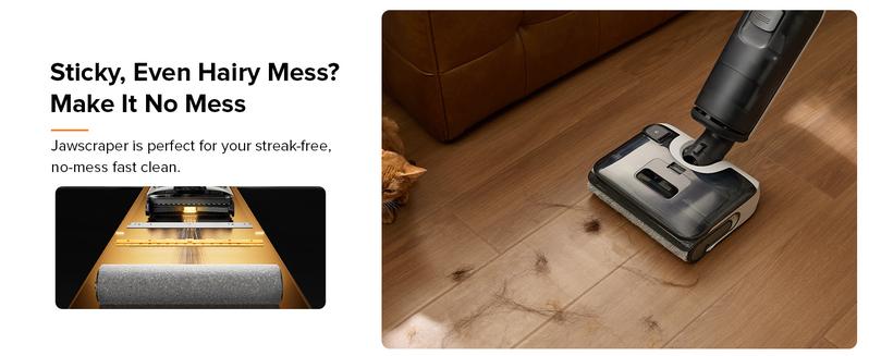 Roborock F25 Wet Dry Vacuum Cleaner, Cordless, All in One with 20000Pa, 194°F Hot Air Flash Drying & High temperature Self Cleaning