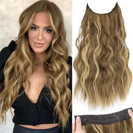 Brown mix Blonde(1 Sheet, 4 Clips)