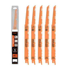 CAPTAIN 5pcs S1531L 230mm 5T pruning saw blade, garden saw blade, reciprocating saw blade, saber saw blade