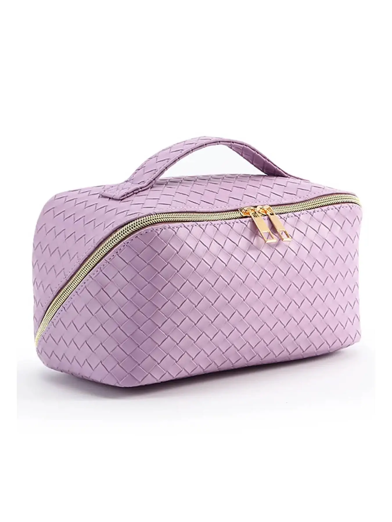 PU Makeup Bag, High Quality Appearance, Large Capacity, Convenient Pillow Pad, Travel Use, Washable, Embossed Craft, Multi-Functional Storage PouchPU cosmetic bag, high appearance level, large capacity, convenient pillow, cosmetic bag, travel, wash, embos