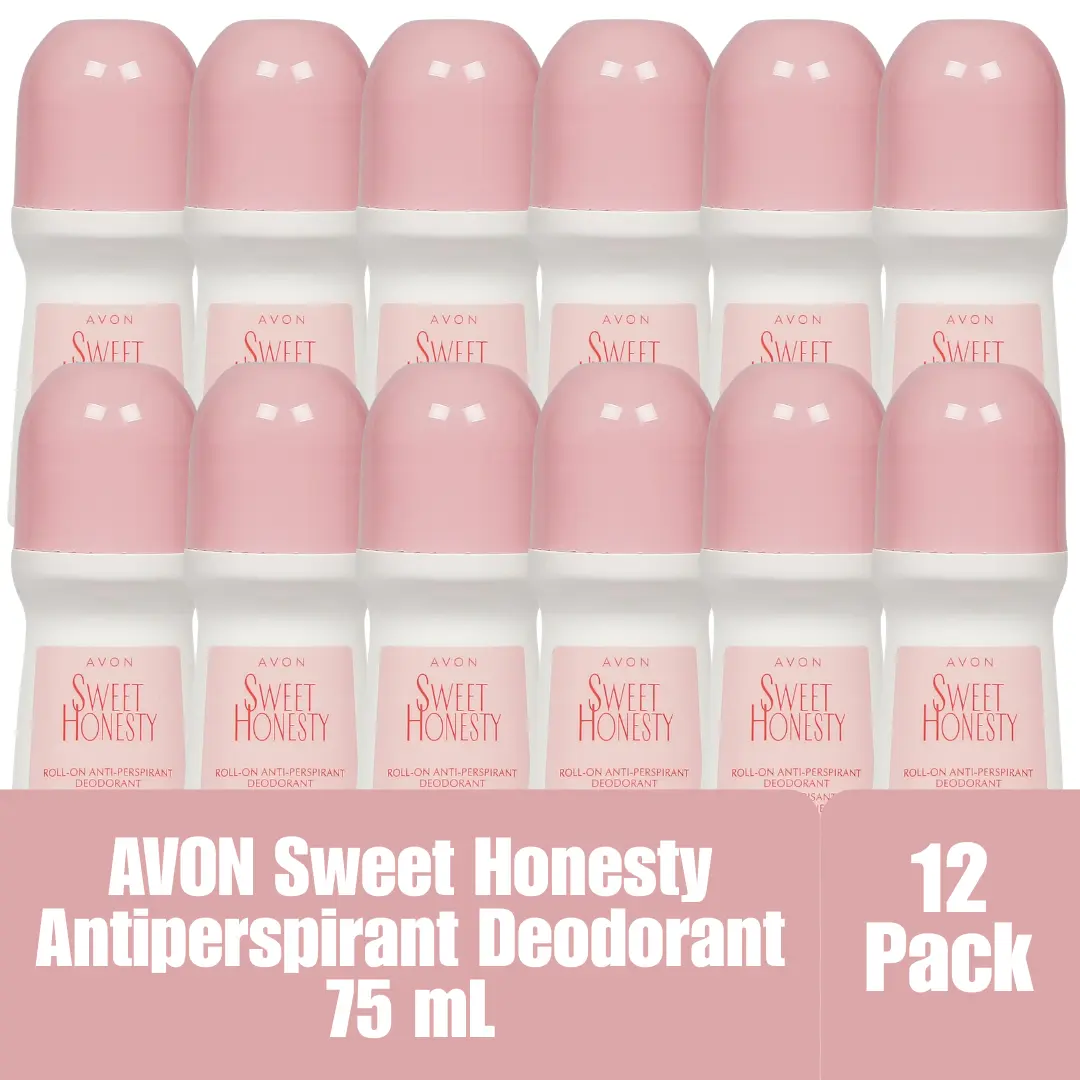 Avon Sweet Honesty Roll-On Antiperspirant Deodorant 75 mL / 2.6 fl oz, 12-Pack