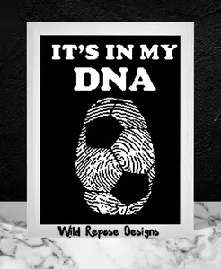 Wild Repose Designs Soccer DNA Crochet Pattern 192x240 - Artistic Wall Print for Decor and Room Decoration