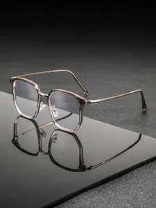 Men's Metal Square Glasses, Stylish Square Frames, Casual Simple Style, Trendy American Fashion, Bold Versatile Design, Perfect for Daily Commute Wear