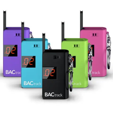 BACtrack Keychain Health Monitoring Breathalyzer, Ultra-Portable Pocket Keyring Alcohol Tester, Handheld BAC Reader for Personal Use
