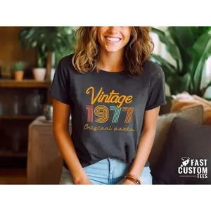 48th Birthday Shirt, Vintage T Shirt, Vintage 1977 Shirt, 48th Birthday Gift for Women, 48th Birthday Shirt Men, Retro Shirt, Vintage Shirts