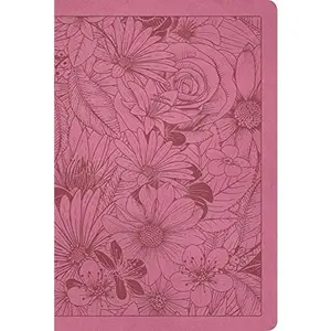 NLT Large Print Premium Value Thinline Bible, Filament-Enabled Edition (LeatherLike, Garden Pink)