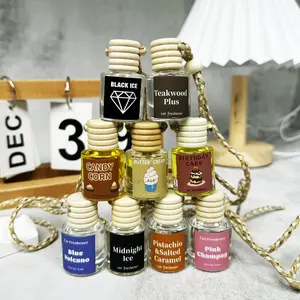 Car Air Fresheners Hanging Scent Oil Diffuser,EXOVAN 8ML Nature Frangrance Friut Juciy Perfume Last Long Time With Three Scents For Car & Live Gifts