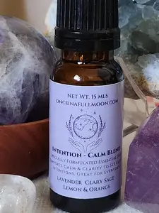 Intention New Moon Calm Clarity Essential Oil Blend  / Planet Based  / Aromatherapy / Therapeutic Grade