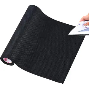 Fusible No Show Mesh Cut  Stabilizer Black Color for Embroidery and Sewing - Weight 1.9 Ounces 12" x 10 Yards/Roll