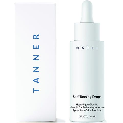 NAELI Self Tanner Bronzing Drops, Anti Aging Tanning Drops, Gradual Sunless & Natural Self Tan, Hydrating Glow for Face, Vegan & Cruelty Free, 1 oz