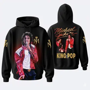 MJ Graphic 3D Hoodie – King of Pop Style Streetwear