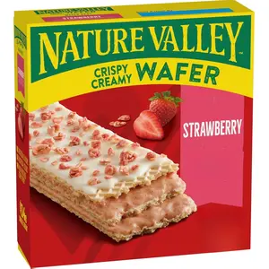 Nature Valley Crispy Creamy Wafer Bars, Strawberry, Whole Grain, 5 Bars