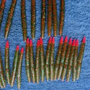 Pink Phantom FireStick Bait 6 Pack Dead On Plastic Saltwater Series Glow-in-the-Dark Predator for Snook Redfish Trout - Snack