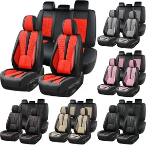 Custom Fit For Dodge RAM 1500 2008~2025 Car Seat Covers Fit For RAM 1500 2500 3500 Crew Double Cab Truck Pickup Car Seat Cover Nappa Leather Seat Covers Full Set