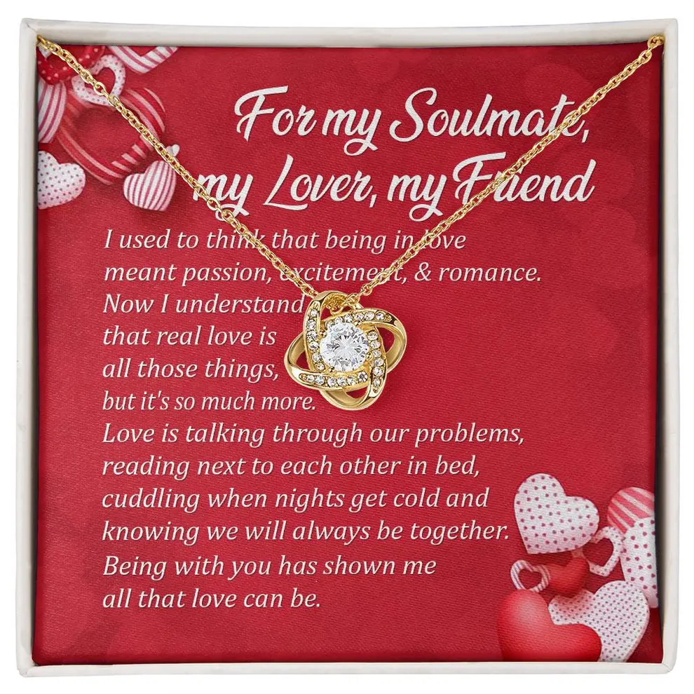 Valentine's Idea for Girlfriend, Gifts for Girlfriend, Valentine's Day Present for Future Wife with Heart Design and Gold Chain
