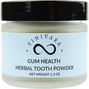 YINIVARA Mint & Clove Tooth Powder for Daily Oral Care, Fluoride-Free Herbal Toothpaste Alternative, 1.2 oz