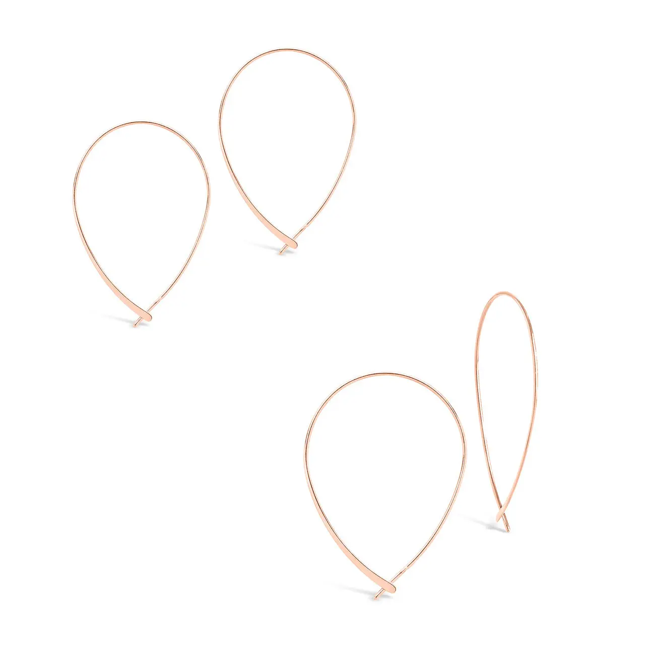 Polished Rose Gold - Set of 2