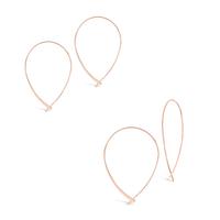 Polished Rose Gold - Set of 2