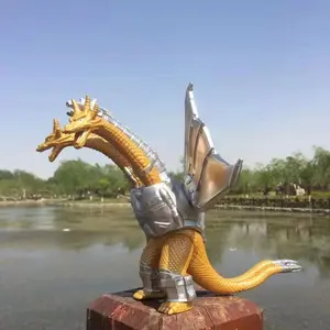 24cm Godzilla King of Monsters Runaway Mechanical Red lotus Planet Godzilla Action Figure Collection Model Toy Kid Birthday Gift