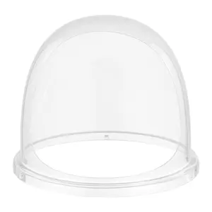 VEVOR Cotton Candy Machine Cover, Transparent Acrylic Dome Bubble Shield, Cotton Candy Machine Bubble Shield Compatible with 15inch Cottons Candies Machines Bowl for Party, Shops, Bottom Groove Design