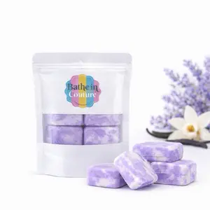 Lavender Vanilla Shower Steamers 6 Pack | Relaxing Aromatherapy Shower Tablets | Spa Shower Steamers for Self Care