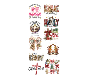 True strory Christmas DTF Gangsheet