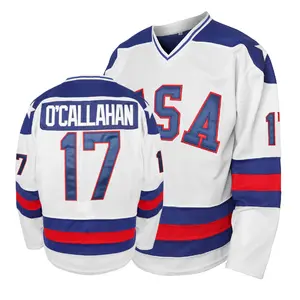Men's Hockey Jersey  O'CALLAHAN 17 Stitched Letters Numbers Authentic Design Team Spirit S-XXXL