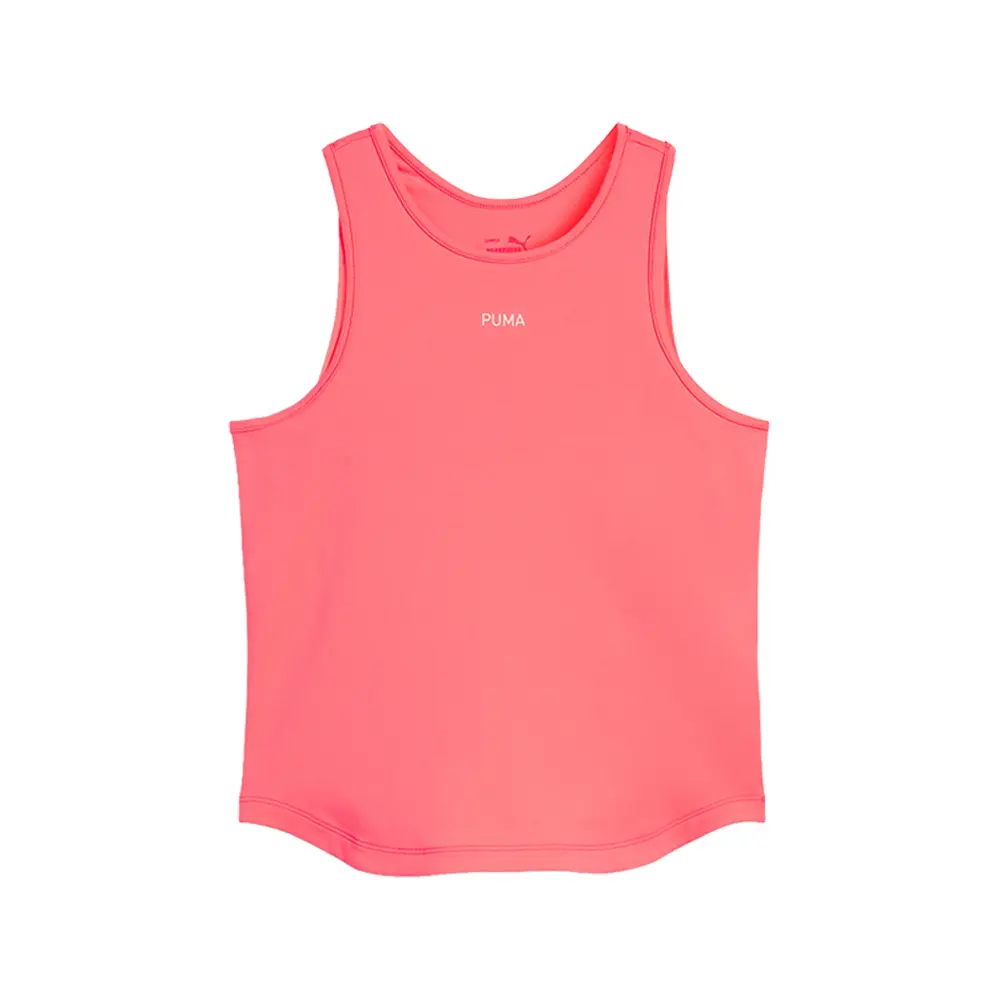 PUMA Womens Cloudspun Mix Tank Crew Neck Athletic Tank  Casual - Pink