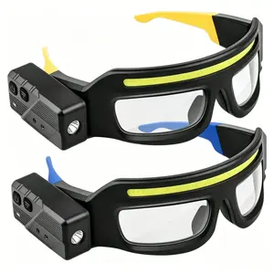 Multifunctional Glasses Light TYPE-C Rechargeable Warning Headlamp Compact and Portable Sensor Headlamp