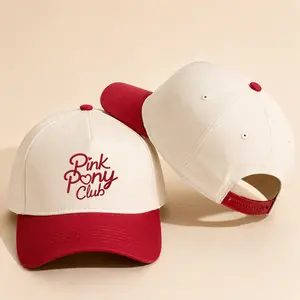 Pink Pony Club Embroidered 2 Tone Trucker Hat, Chappell Roan Inspired Merch, Retro Western Snapback Cap, Aesthetic Pop Music Gift for Fans