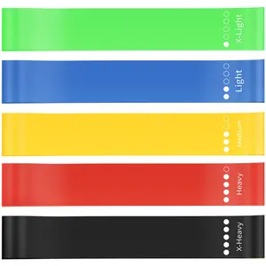 bands Tension ring tpe resistance belt sports warm-up hip belt elastic tension belt squat hip belt 5-piece set flexibility exercise