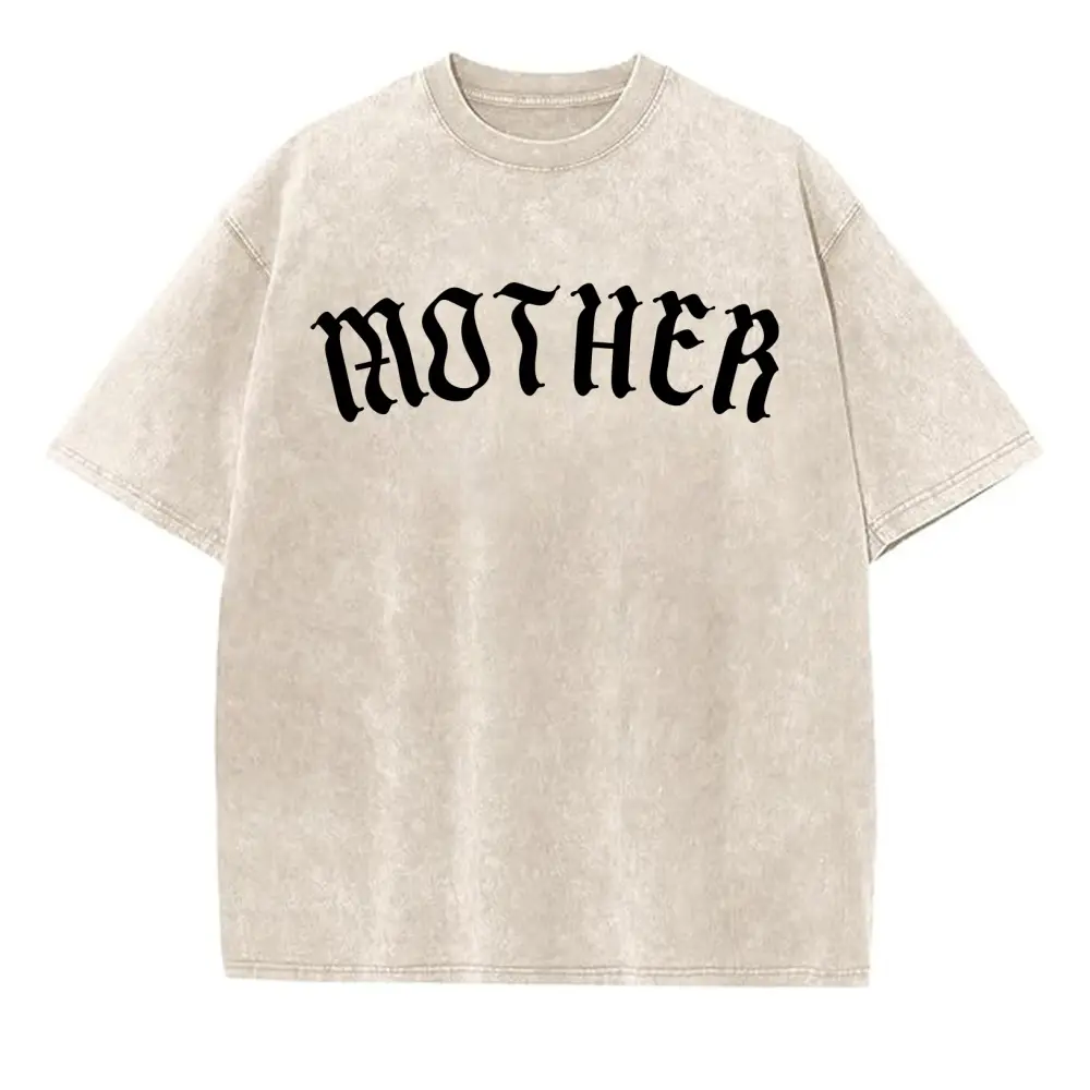 Washed T-shirt-Apricot