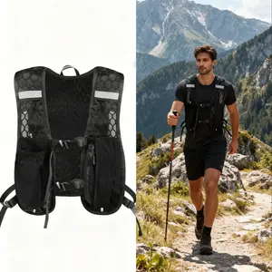 Sport Essentials,Running vest for women men,Running Hydration Vest Backpack with Water Bottle and Phone Bladder,Unisex, Lightweight,Reflective,Adjustable Chest Straps, for Hiking, Cycling, Marathon, Off-Road, Trail Running, Trekking, Outdoor Activities