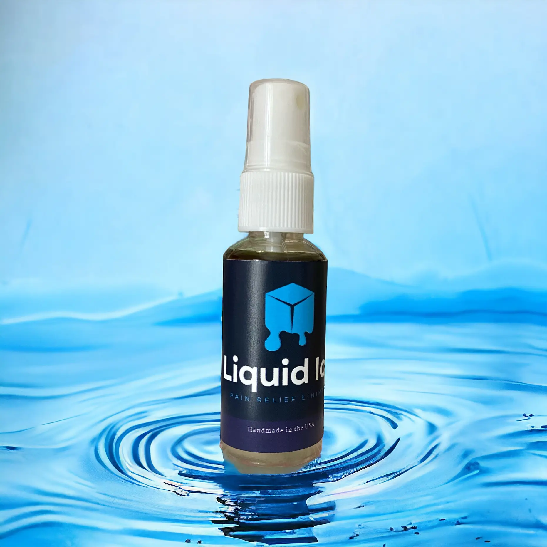 Liquid Ice Pain Relief Liniment Spray Aches Stiffness Injuries Cooling Reusable