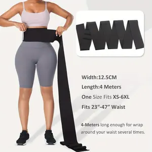 Elegant Special Series Women's Adjustable Waist Trainer Bandage Wrap - 4X-Large (XXL) 24-28" Length, Hook & Loop Closure, Medium Control Tummy Trimmer for Posture Support & Body Shaping, Hand Washable Sauna Belt, Waist Trimmer