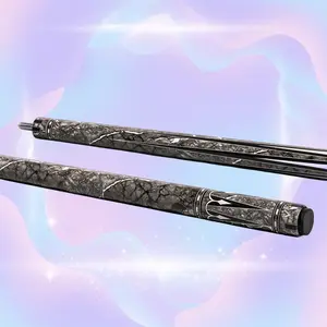 EVO Gemstone Nightglow Pool Cue | Radiant Emerald, Ruby & Amethyst Finish | Glassfiber Precision, Carbon-Glass Stability, 12.5mm EVO Tip