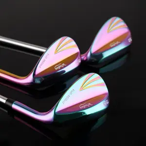 WUDAY Fully CNC Milled Golf Lob Wedge Mirror Sand Wedge Gap Wedge Loft 52°/56°/60° Stepped Steel Shaft Low Center of Gravity  right -handed Anti-slip Rubber Grip right hand tour satin wedge