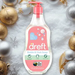 Dreft Bottle & Dish Soap Cleaner 18fl oz - for Baby Bottles, Gentle Formula, 18 Ounce