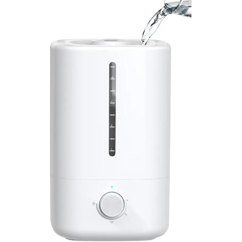 Top Fill Humidifiers for Bedroom, 4.5L Tank for Large Room, Oil Diffuser, 20dB Quiet Cool Mist Air Humidifier for Home Baby Nursery & Plants, Auto Shut-off and BPA-Free for Safety, 100H