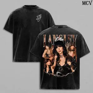Ella Langley Country Music Collection Washed T-Shirt, Heavyweight Washed Hoodie, Sweatshirt Vintage Southern Concert Graphic Tee Fan Merch