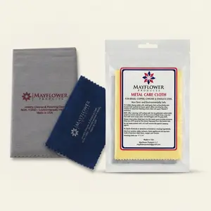 Mayflower Jewelry Polishing Cloth – Made in USA, 100% Cotton Tarnish Remover for Silver, Gold & Platinum