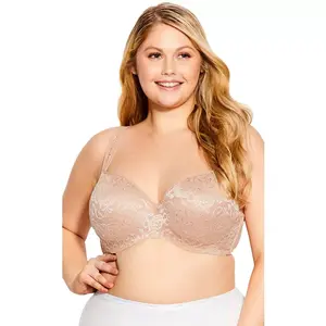 Avenue Lace Balconette Underwire Bra - 48 DD Natural