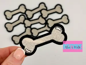 Dog Bone Patch, Dog Lover Hat Patch, Woof hat patch, Trucker hat patch, dog mom, dog bone