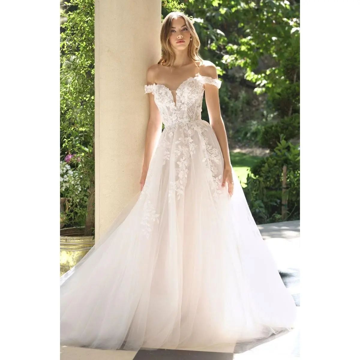 Andrea and Leo -WL057 Applique Sweetheart A-line Bridal Gown