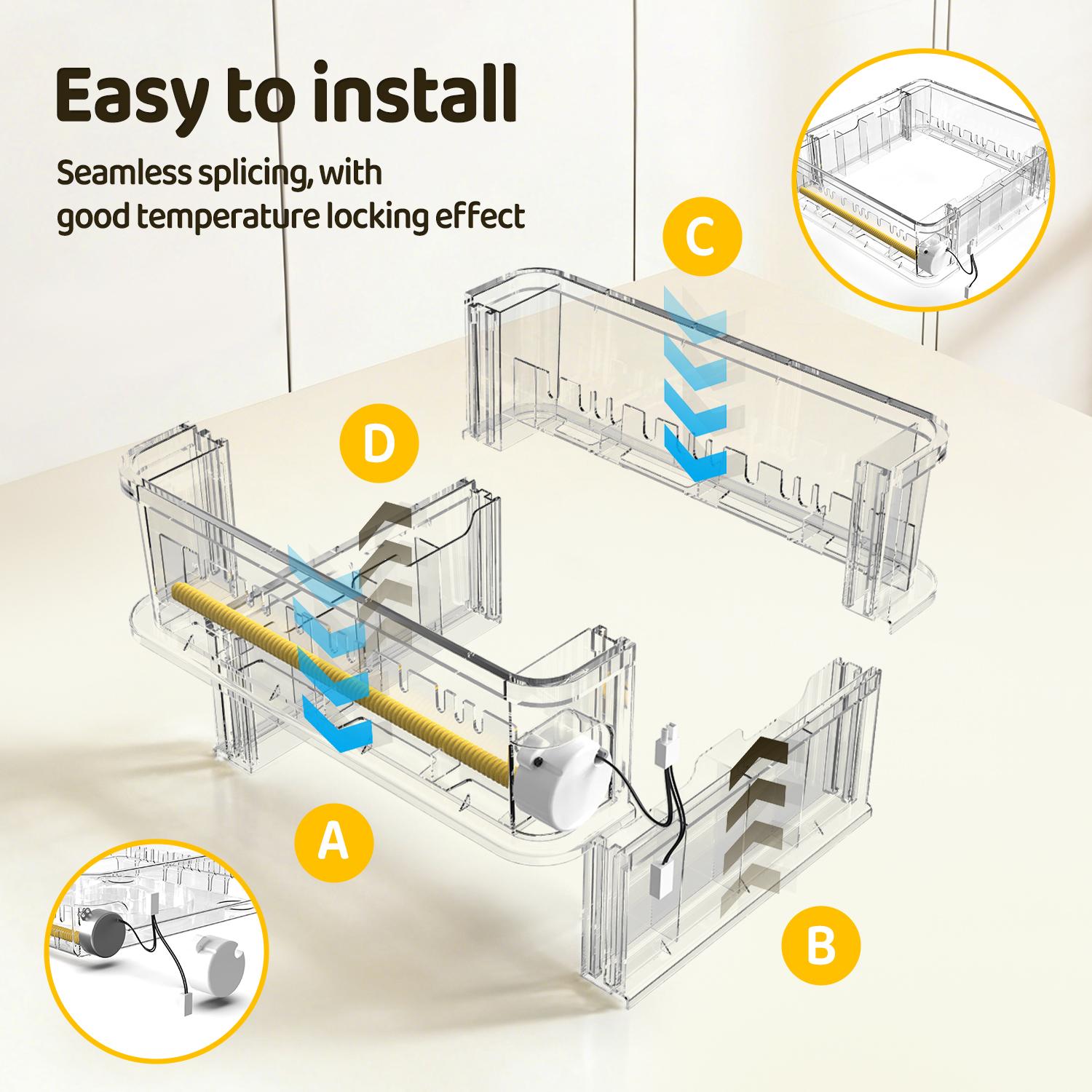 Fully Automatic 36/72/108-Egg Smart Incubator, Featuring An Innovative Pulse Dot-matrix Heating Mode, Automatic Egg Turning, Automatic Watering And Humidity Control, Precise Temperature Regulation, Freely Adjustable Shaft Spacing