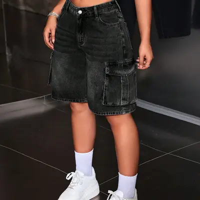 Jorts Outfit Women Converse TikTok Shop